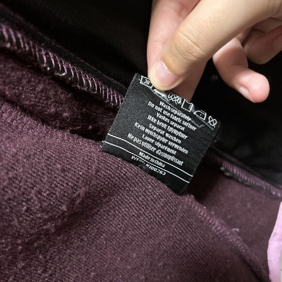 BERGANS OF NORWAY Hadsel Lady Jacket Coat Women's XS Fleece Hooded Purple Zip Up - Picture 13 of 16